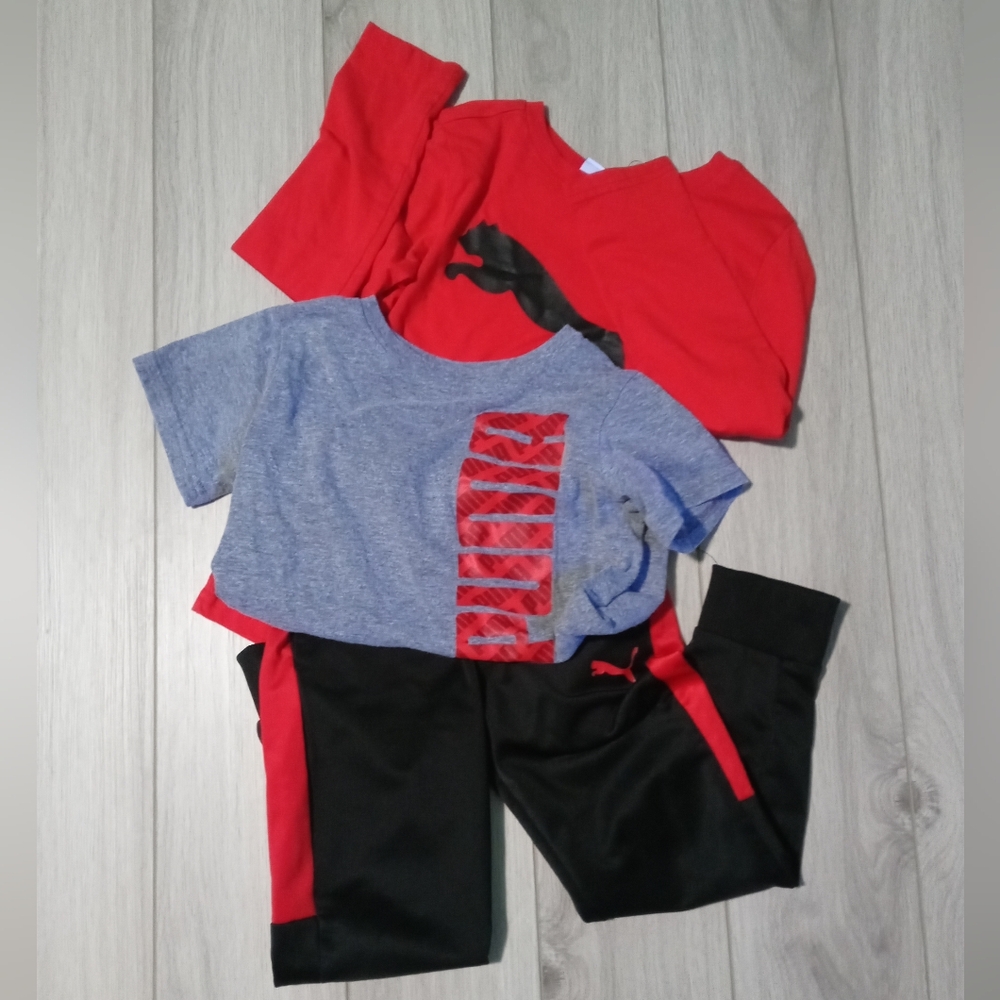 Puma Matching Outfit - Size Small - Pre-owned - Black/Red/Gray